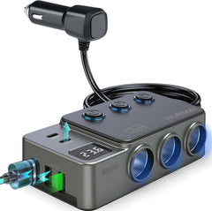 HURMAI 8-in-1 car charger powers dashcam and navigation for road trips