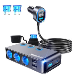 HURMAI 9-in-1 splitter front view for clutter-free charging