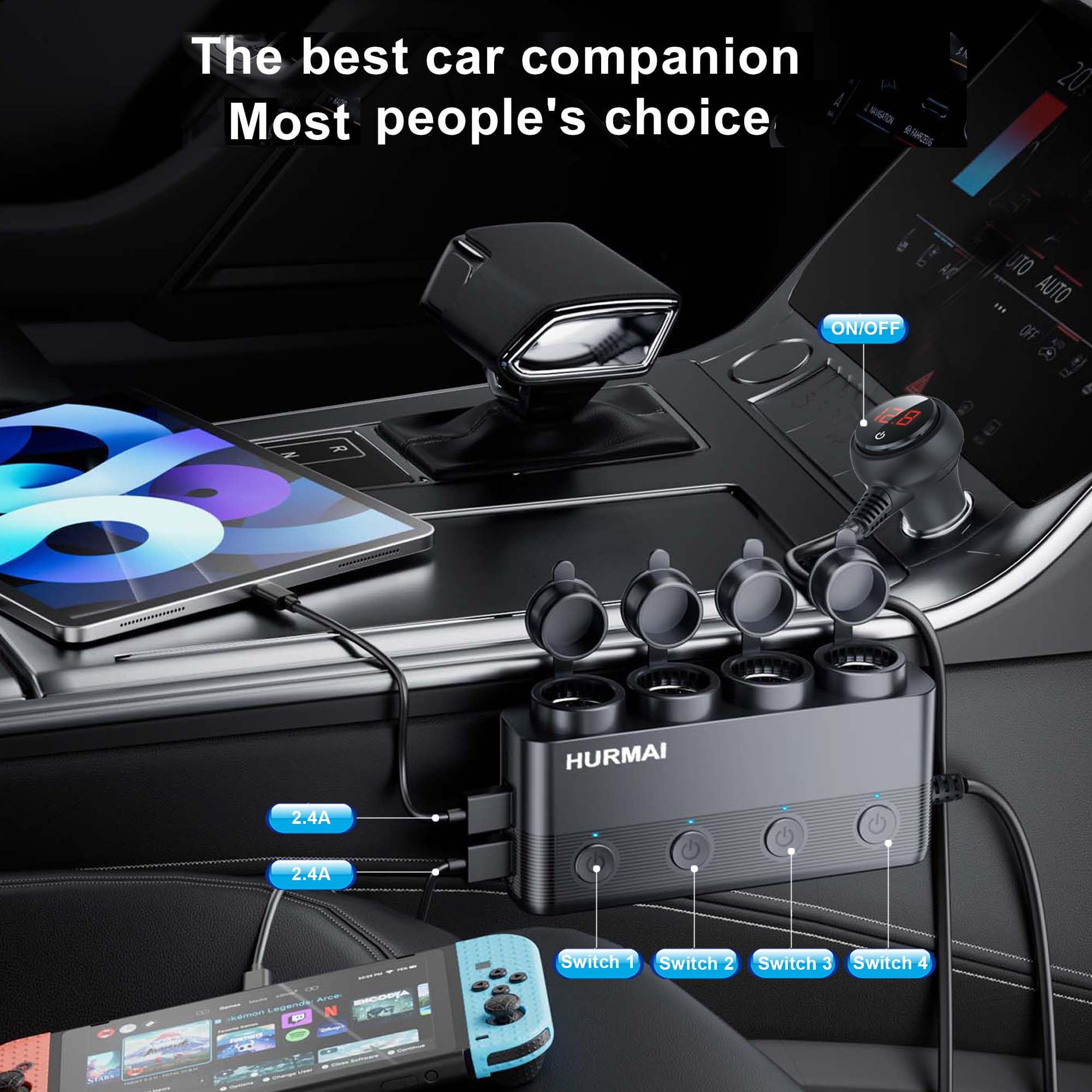 Hurmai dual fuse protection helps prevent short circuits and battery damage.