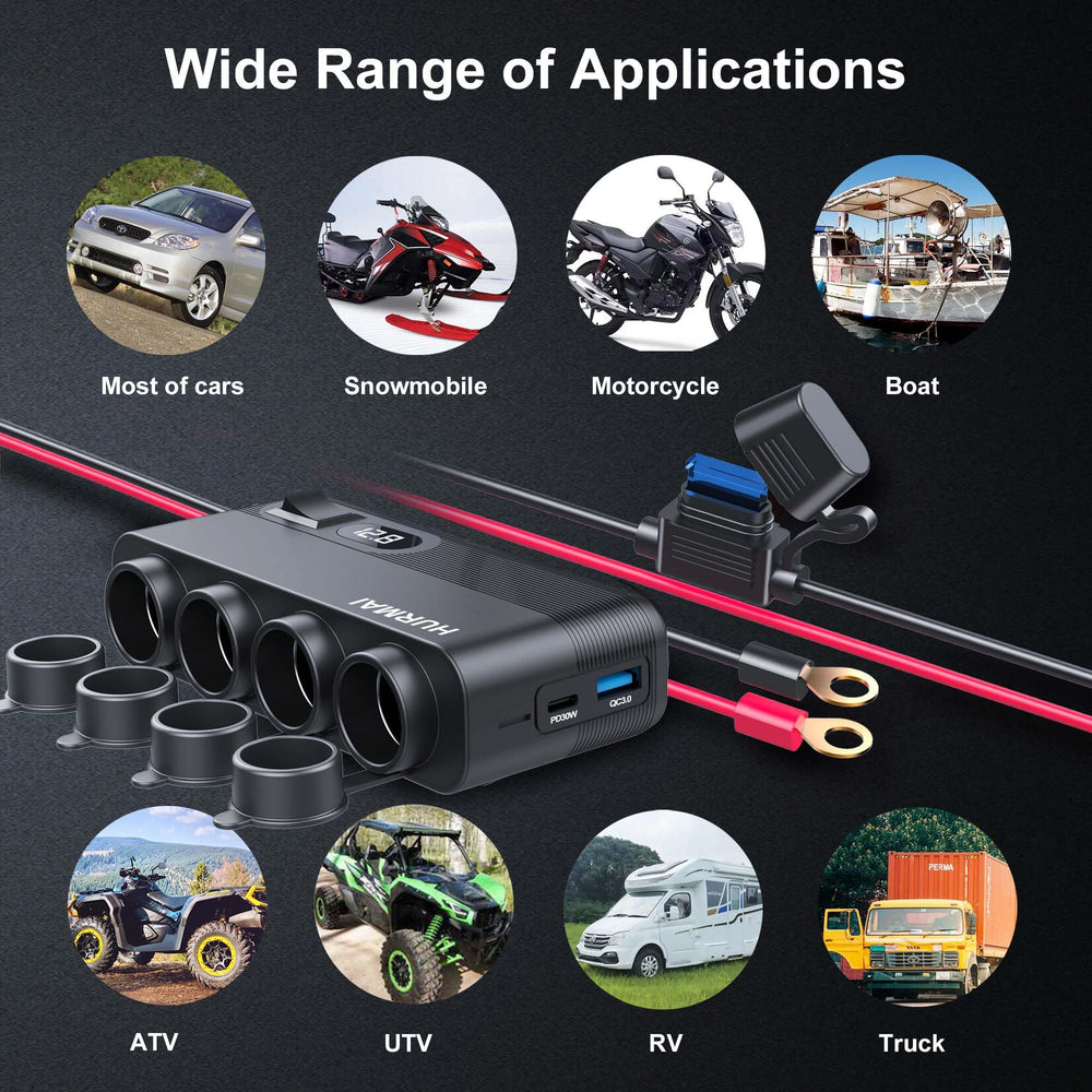 HURMAI heavy-duty vehicle power setup suitable for cars, trucks, boats.