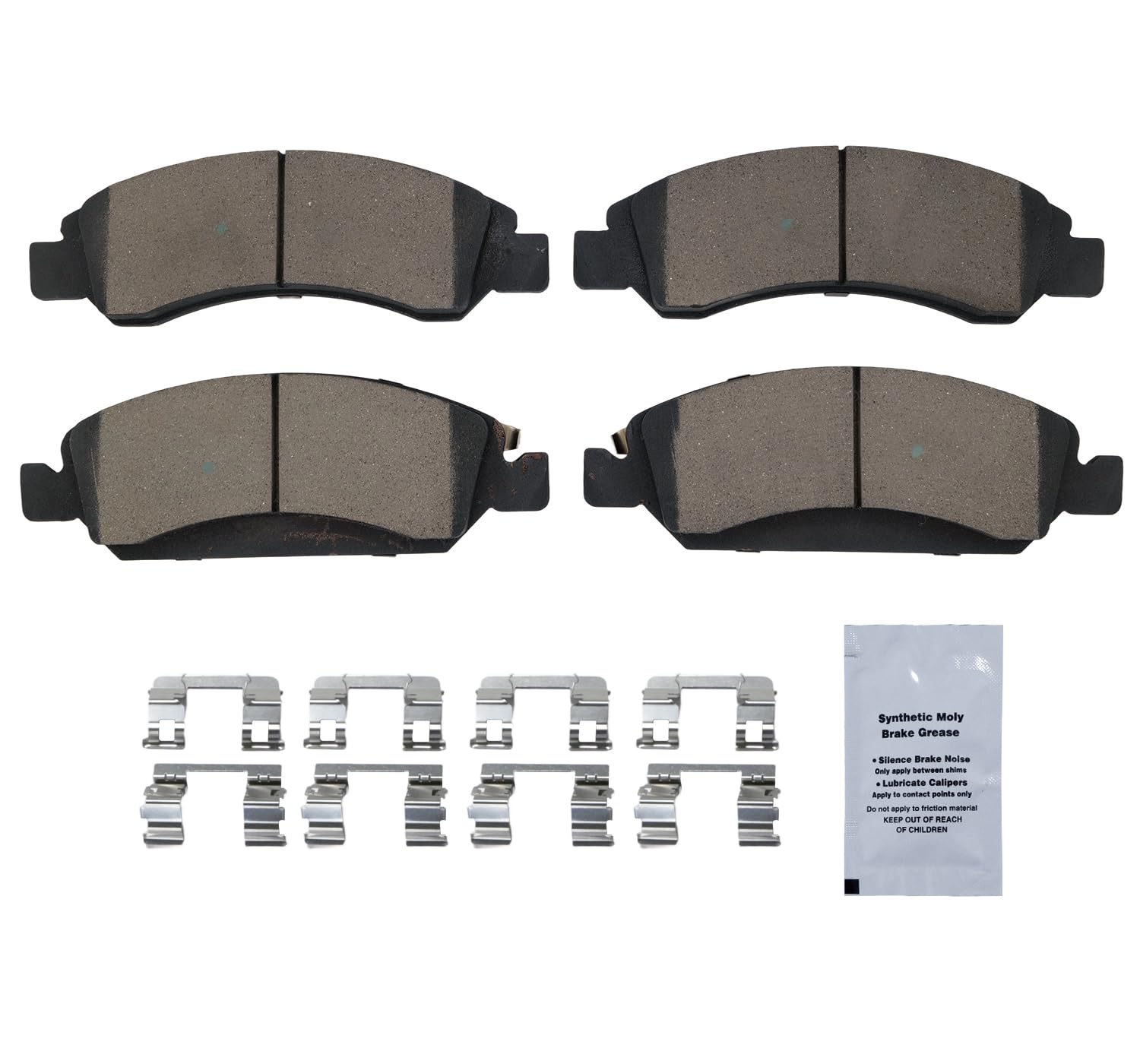 HUSCH ceramic brake pads with slot design reduces heat buildup