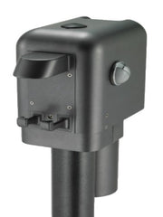 Husky HB4500 Brute power jack showing 6-inch drop-down leg for stability.