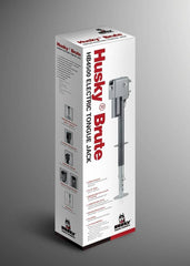 Husky HB4500 Brute power jack illuminated by three LED work lights.
