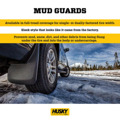 Husky Liners mud guards on side profile for Ford F-250/F-350