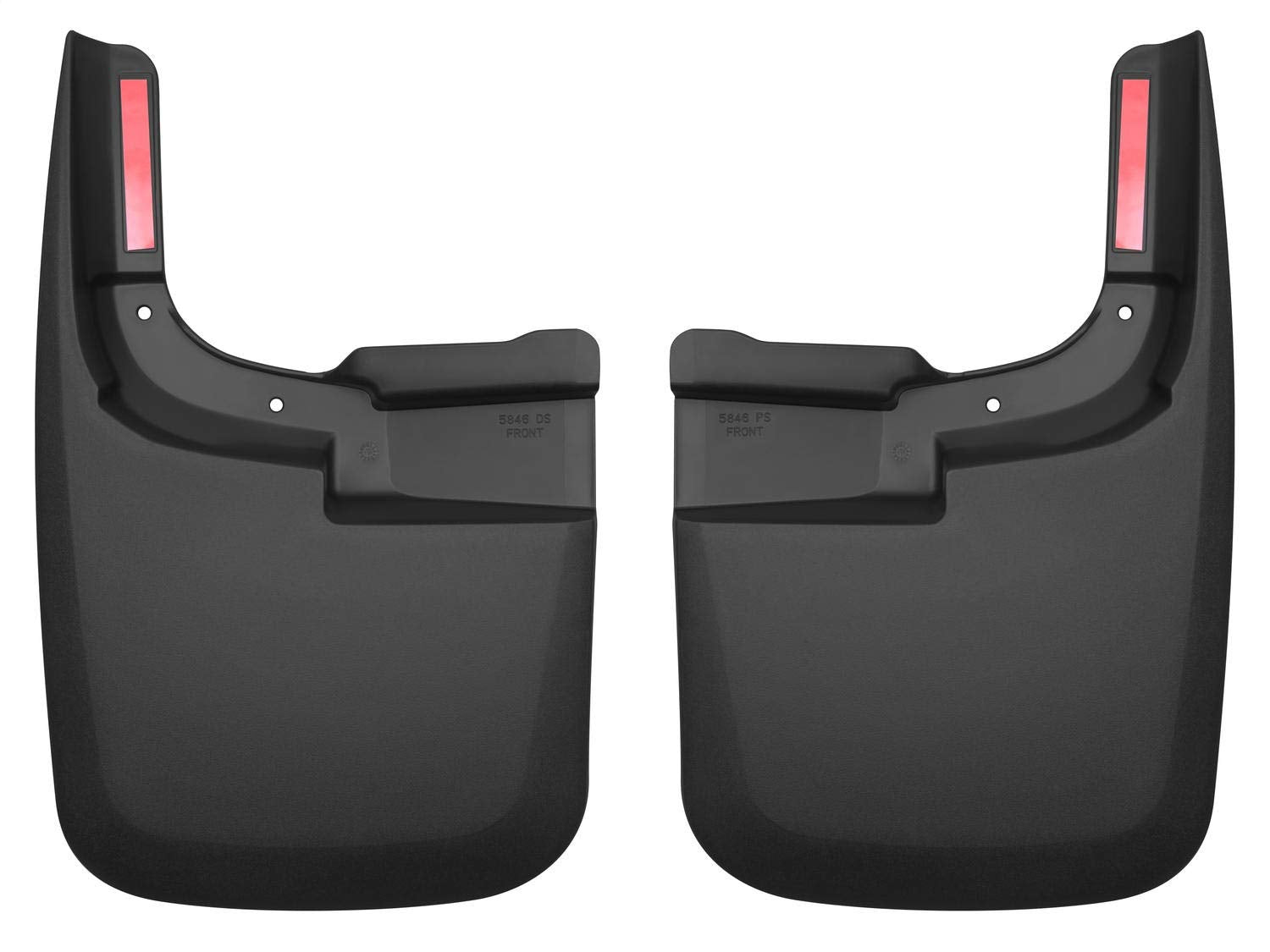 Husky Liners front mud guards installed on Ford F-250/F-350 for durable protection.