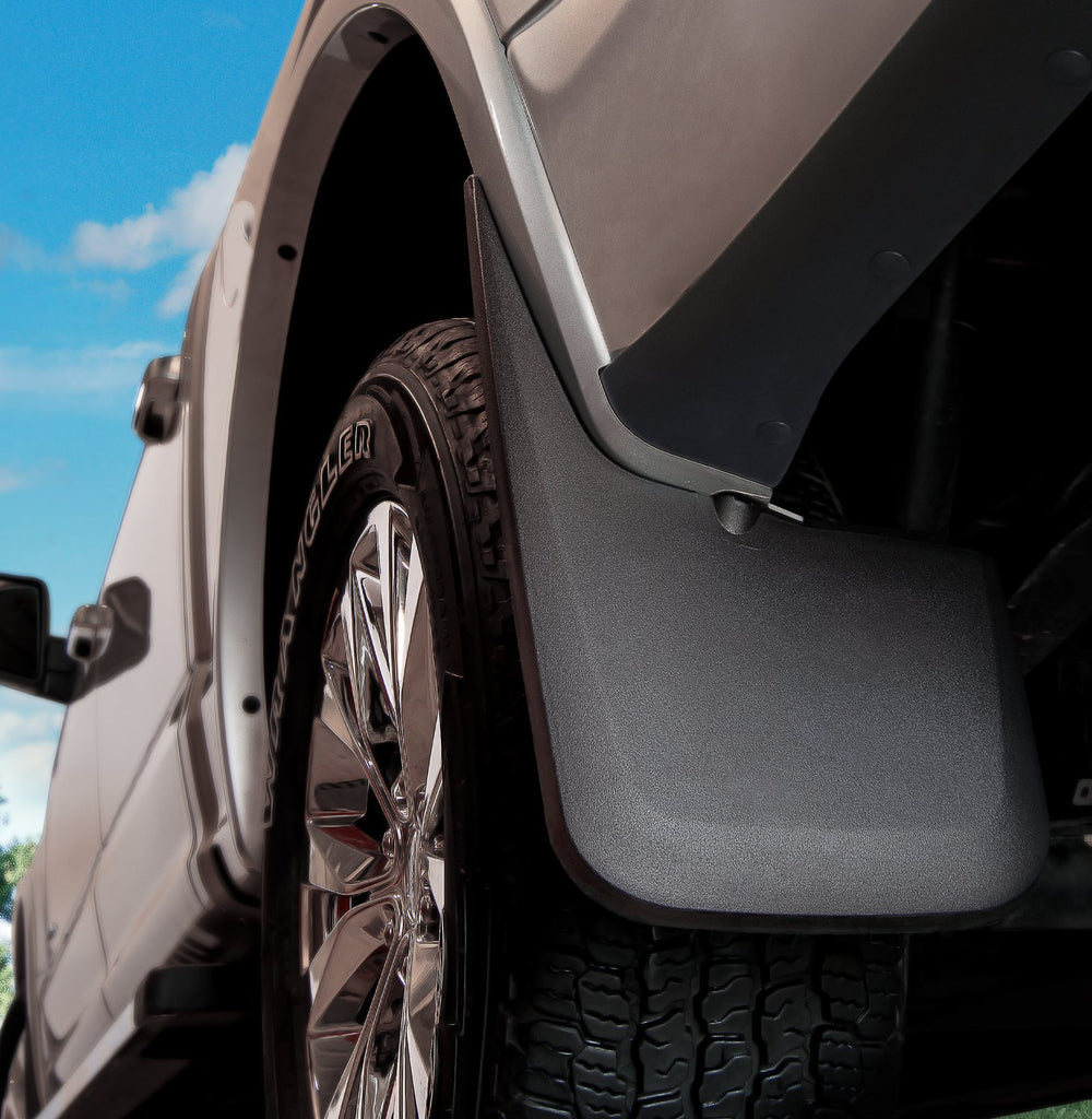Husky Liners mud guards installation is easy with quick screws.