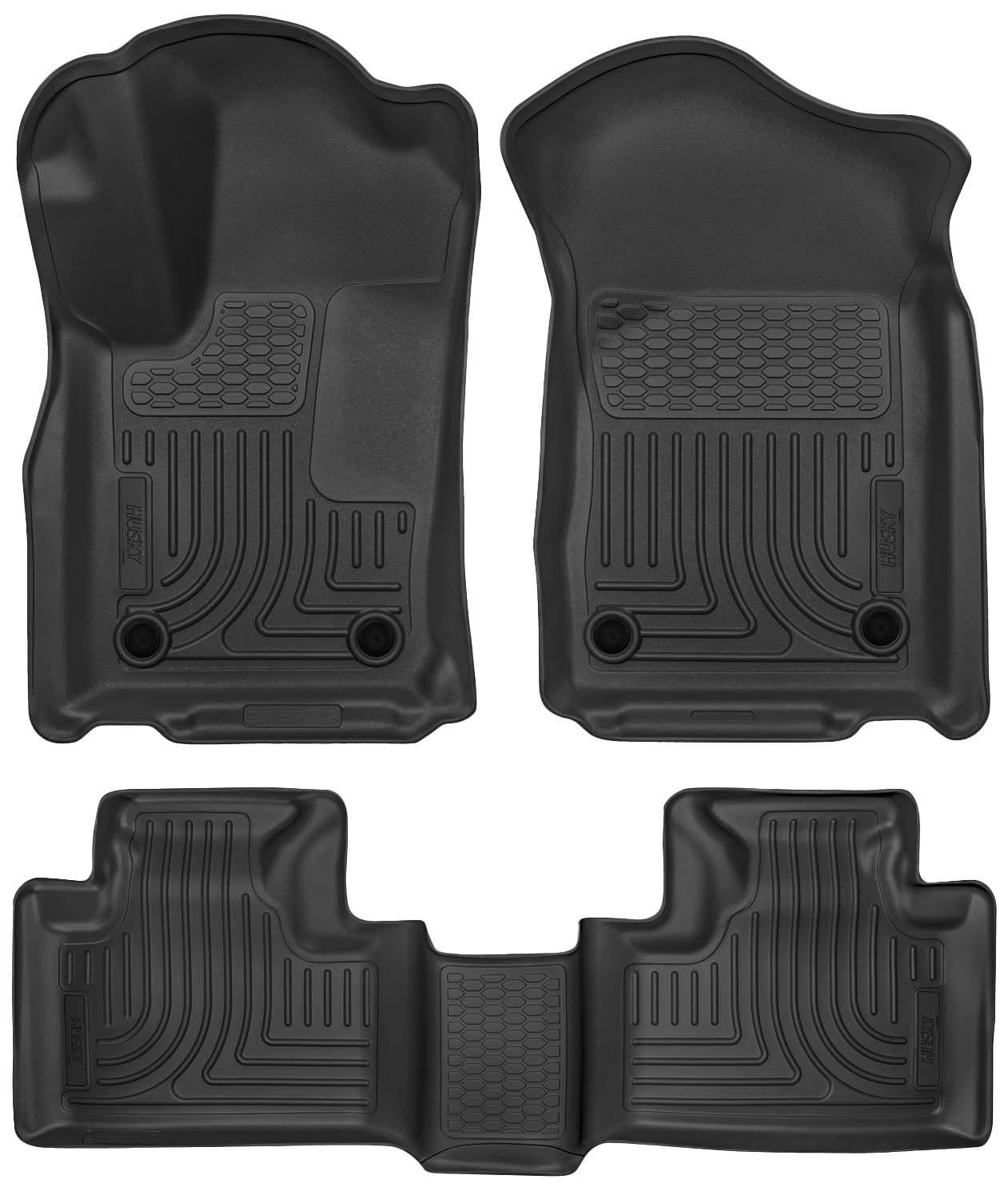 Husky Liners WeatherBeater Dodge Durango front mat offers edge-to-edge protection.
