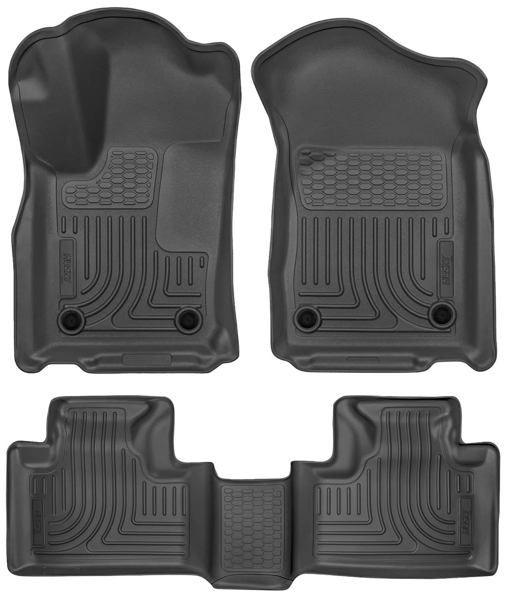 Husky Liners WeatherBeater Dodge Durango front mat offers edge-to-edge protection.