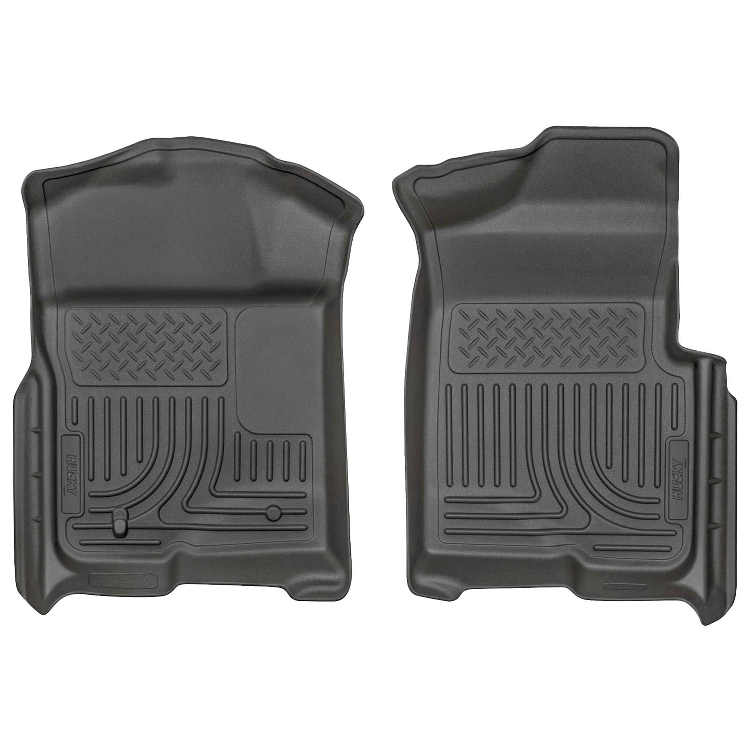 WeatherBeater front row mat for Ford F-150 by Husky Liners protects carpet from dirt and spills.
