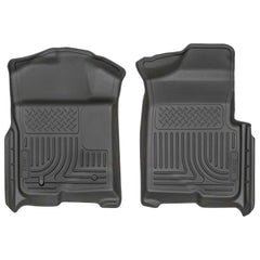 WeatherBeater front row mat for Ford F-150 by Husky Liners protects carpet from dirt and spills.