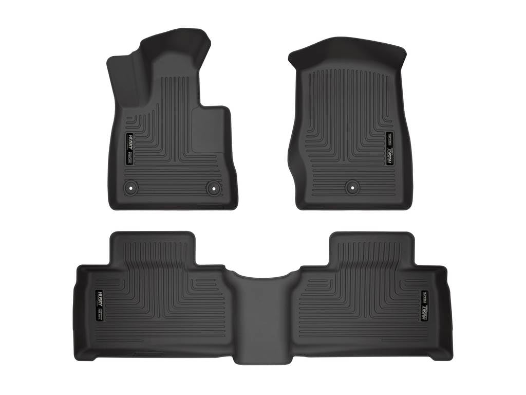 Husky Liners WeatherBeater front-row mats for Explorer with precise fit and edge-to-edge protection.