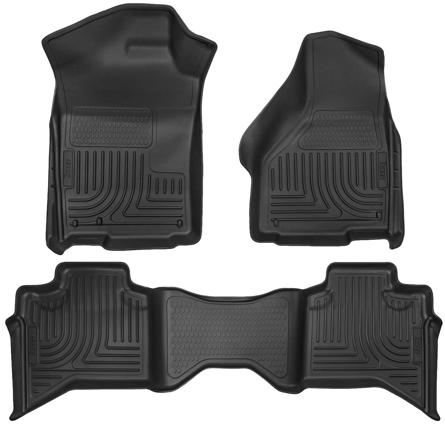 Husky Liners WeatherBeater front floor liner for Ram 1500 Quad Cab with laser-tight fit