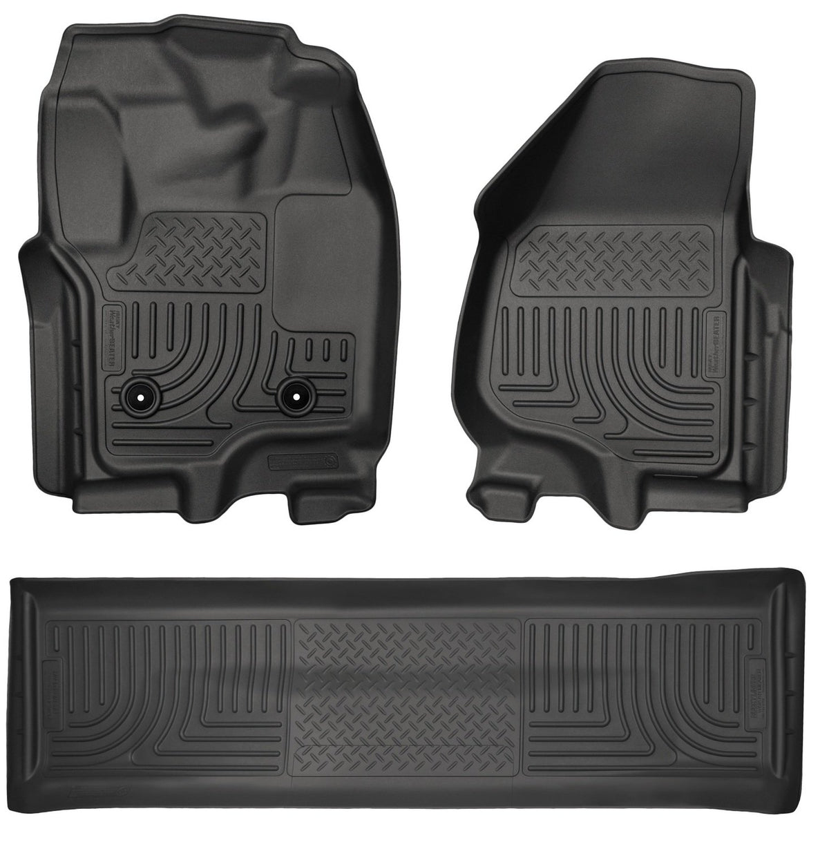 Husky WeatherBeater front left mat with precise fit and carpet protection