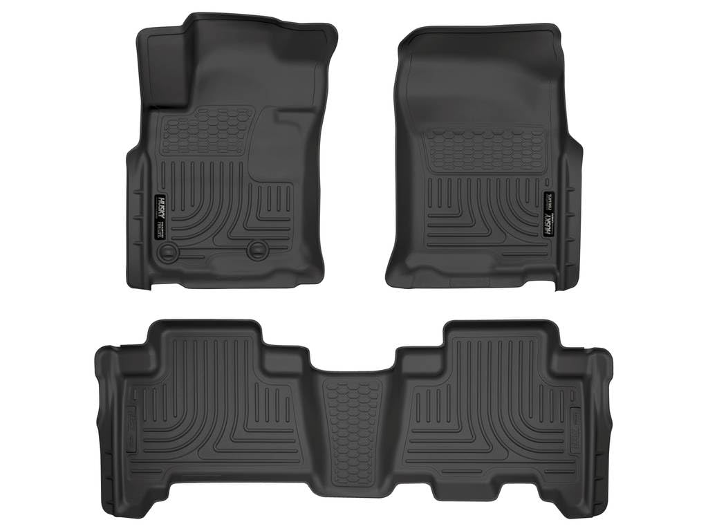 Husky Liners WeatherBeater front mats for 4Runner with edge-to-edge protection