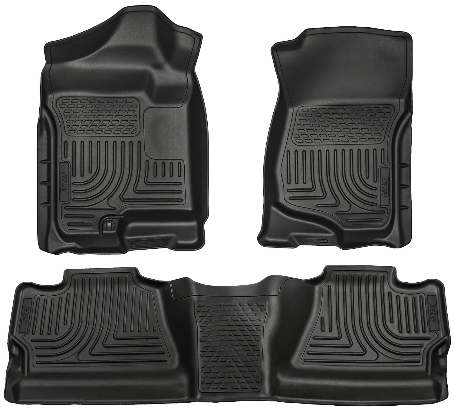 WeatherBeater front mats by Husky Liners protect Silverado cab with laser-tight fit