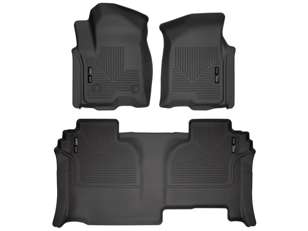 Husky Liners WeatherBeater front mats installed for precise protection