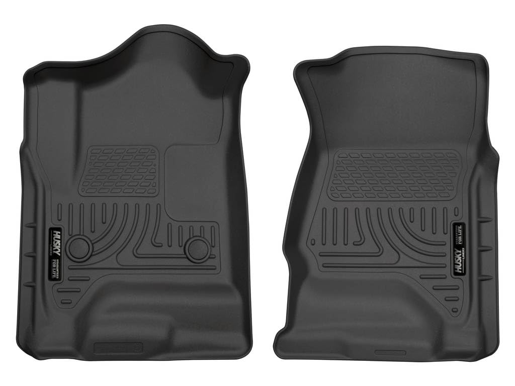 Husky Liners WeatherBeater front row 2-pc mats guard carpets against spills.