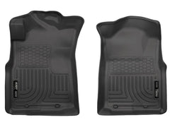 Husky Liners WeatherBeater front-row Tacoma mats with laser-tight fit for edge-to-edge protection.