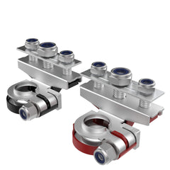 HUSUKU battery terminal red positive offers quick, tool-free connection for secure power transfer.