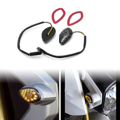 HUSUKU Honda Grom front flush-mount signal with smoke lens for brighter visibility