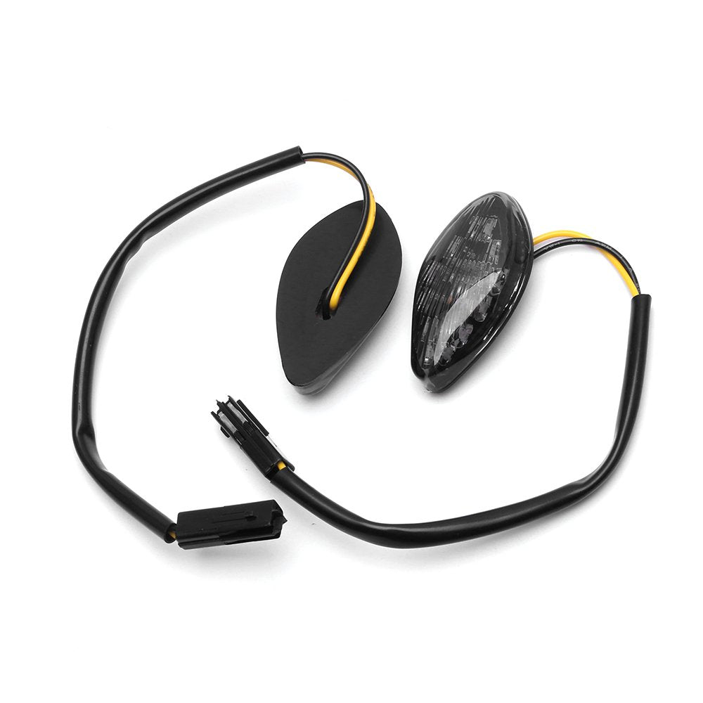 HUSUKU Honda Grom rear flush-mount signal with smoke lens close-up