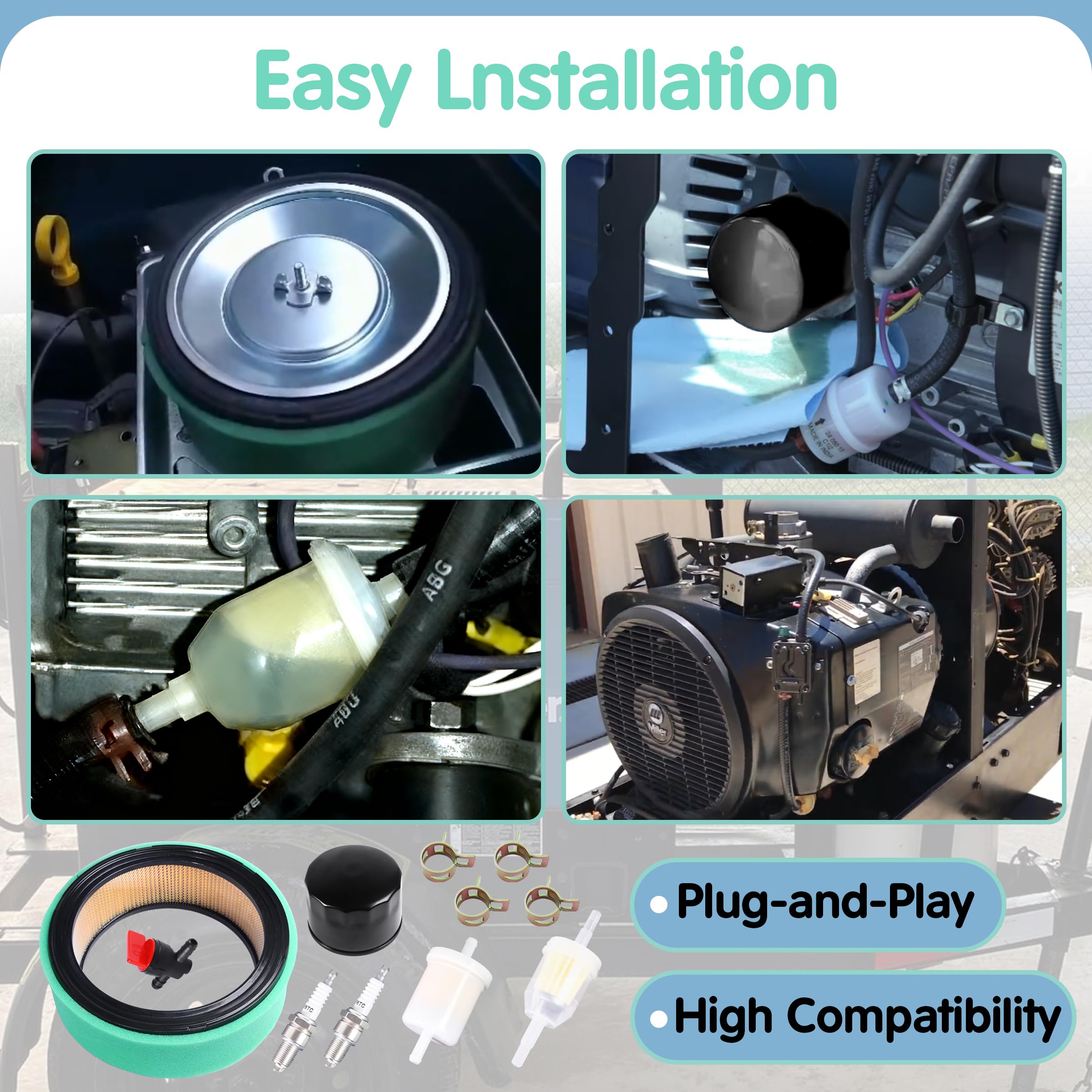 HUTUDAN 230015 pre-cleaner capturing larger debris before filters
