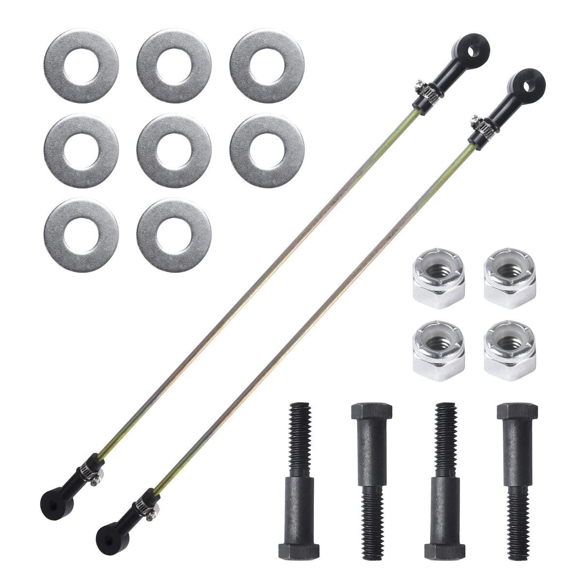 HUTUDAN height control valve 2-pack rod kit for trucks