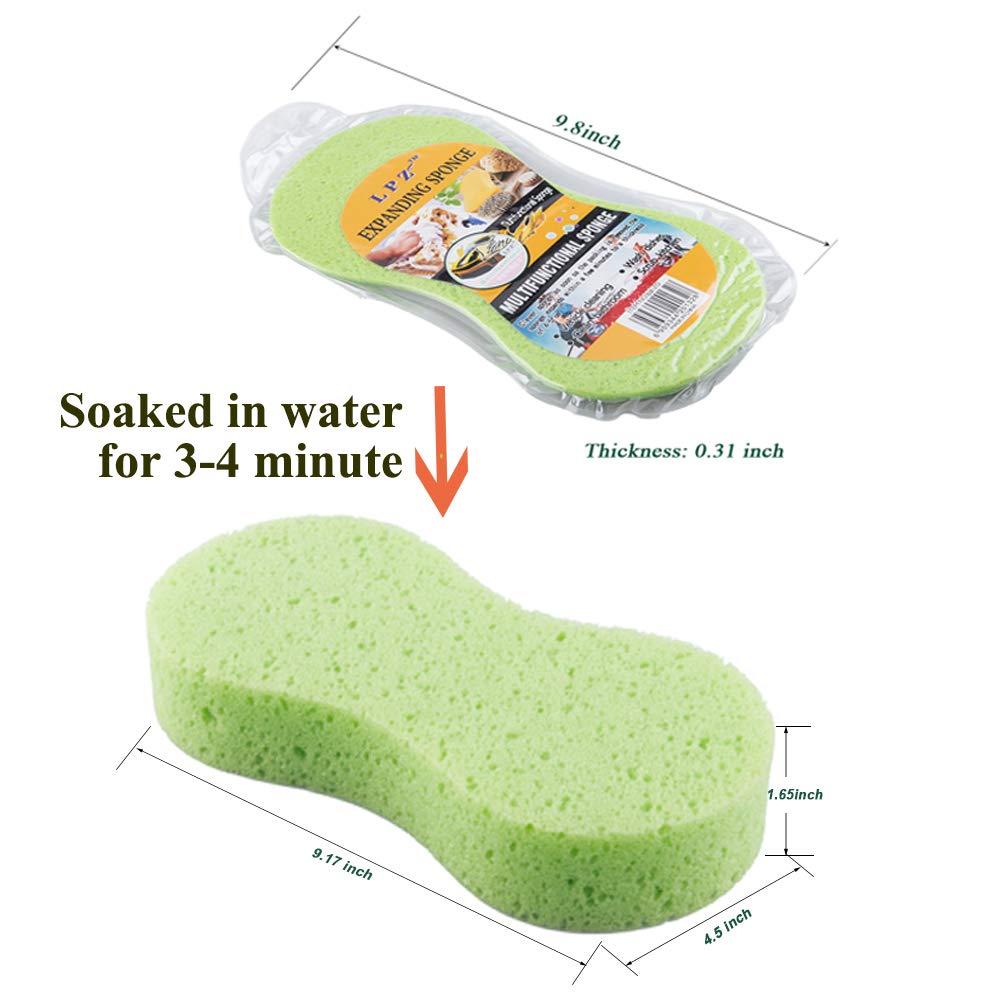 Huvai perforated-surface car sponge catches dirt and builds rich foam without scratching.