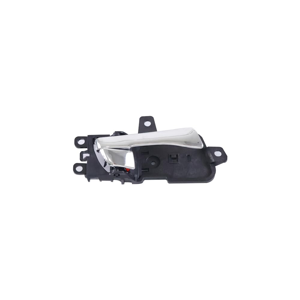 HUYILUN0104 chrome interior door handle packaging shot with mounting hardware.