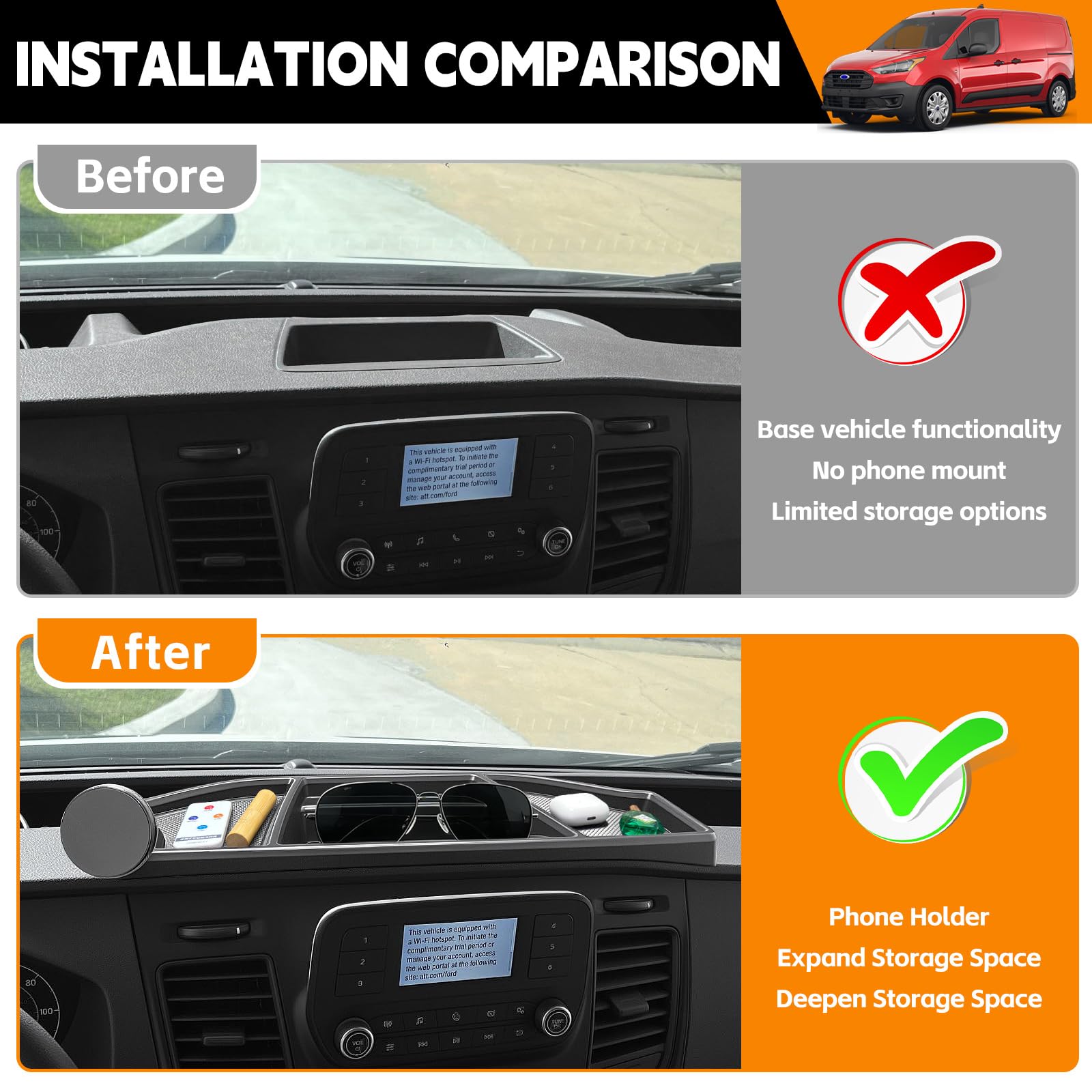 HUYINPJ multi-mount kit offers stable navigation with adjustable angles