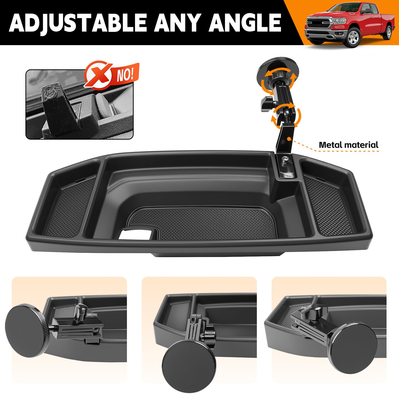 HUYINPJ no-drill installation simplifies mounting without damaging your vehicle.