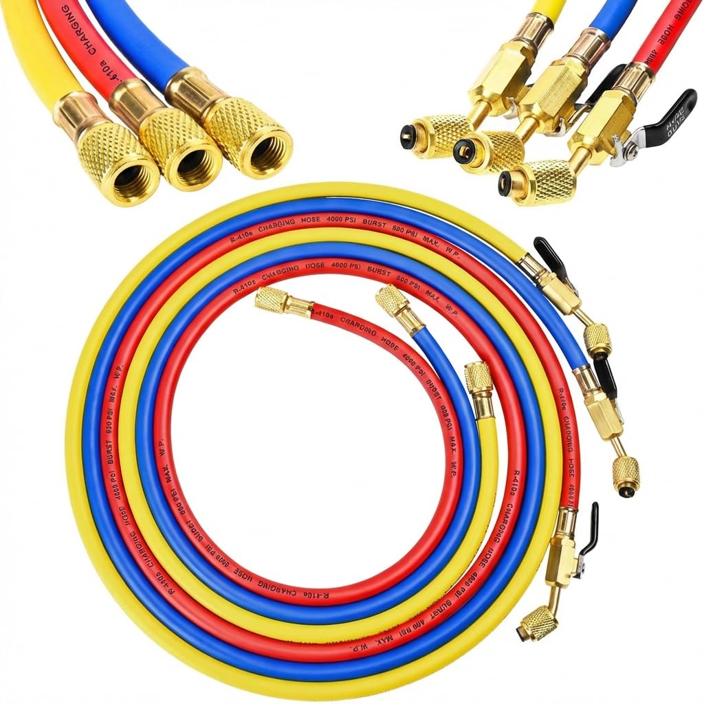 45-degree fittings minimize refrigerant loss during disconnects