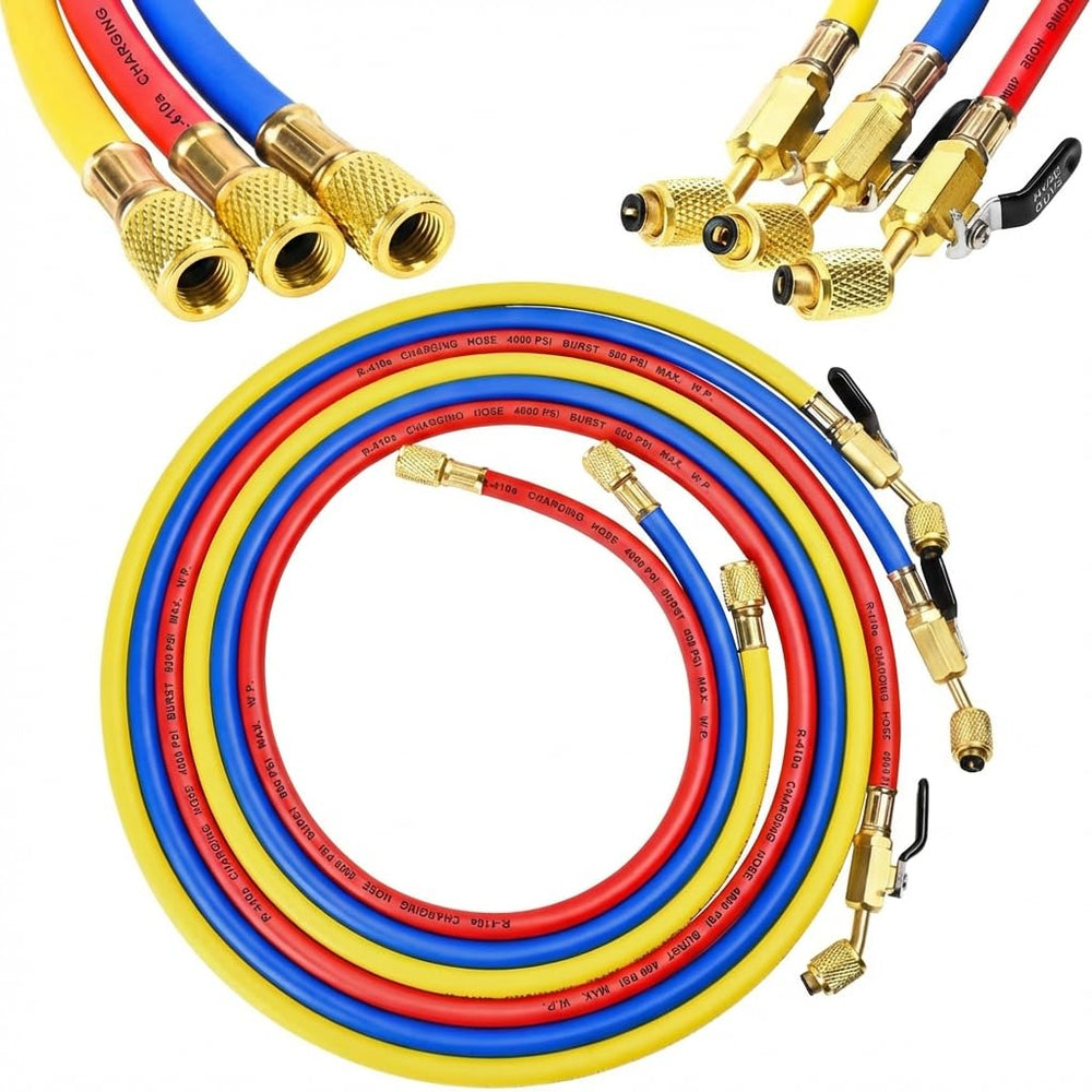 45-degree fittings minimize refrigerant loss during disconnects