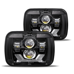 HWSTAR H6054 LED headlights front view for 5x7 fits, showcasing a modern upgrade.