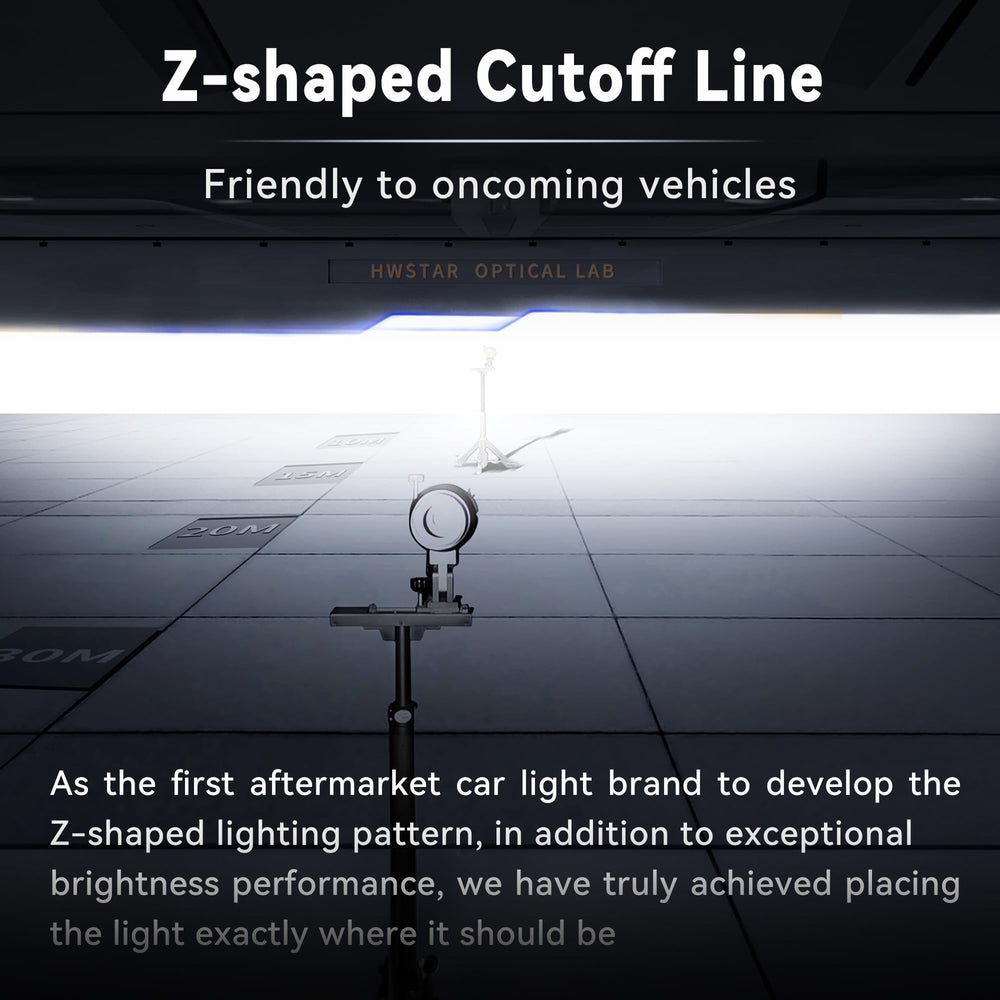 HWSTAR Z-shaped cutoff detail enables precise beam and reduced glare