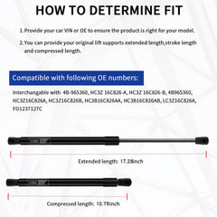 HXSKJMX heavy-duty lift supports installation visual showing upgrade