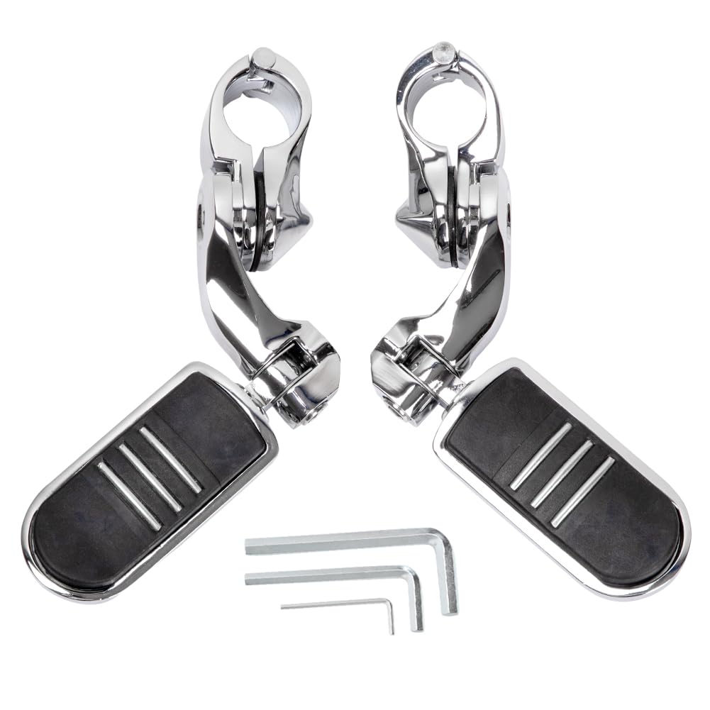 HY-SPEED engine guard highway peg left installed for extended foot position