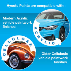 Hycote UV-resistant spray paint creates long-lasting color retention on outdoor projects.