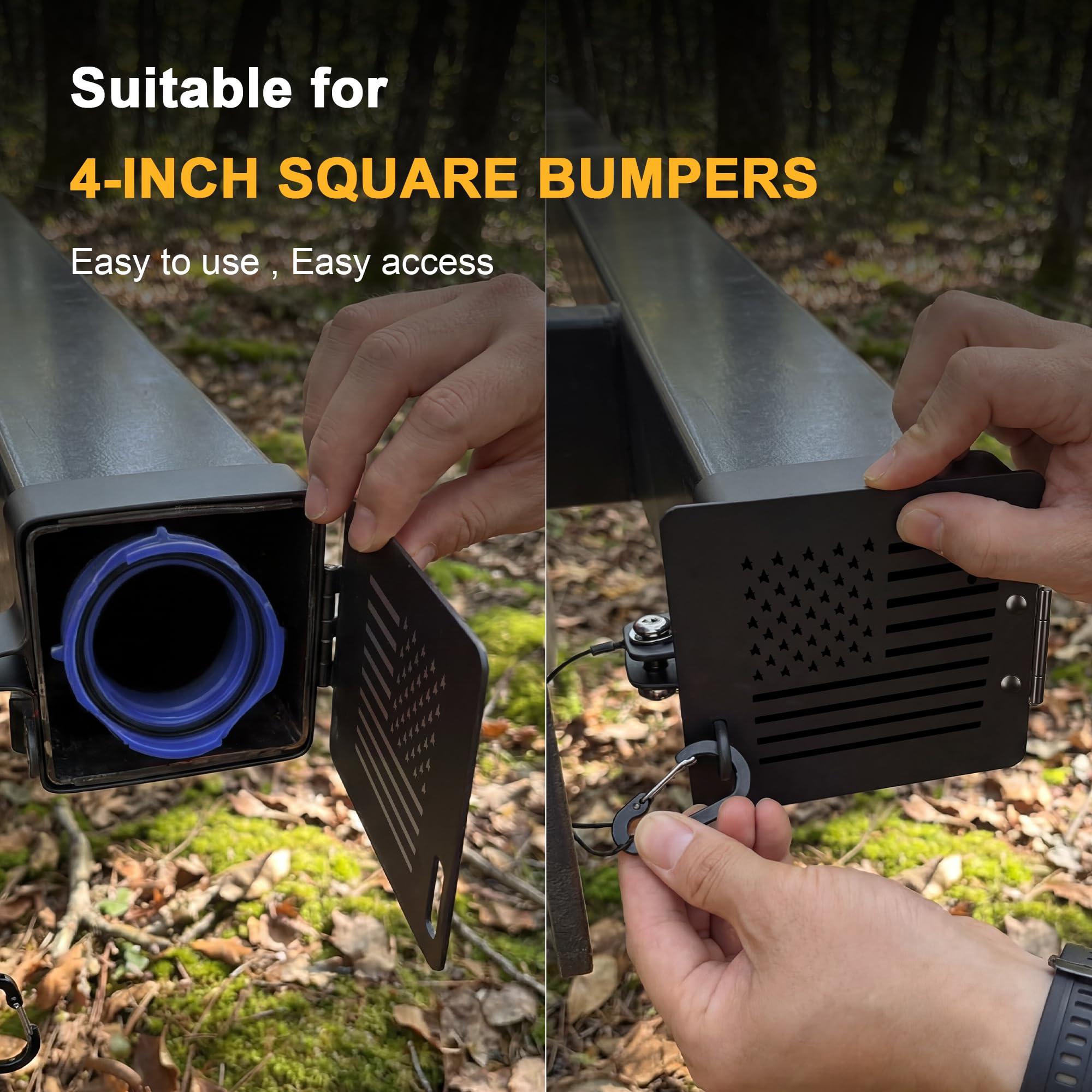 Hyfico included rubber pads and stainless bolts simplify mounting.