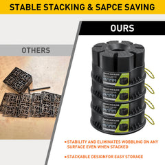 Hyfico trailer jack block in compact size for space-saving storage