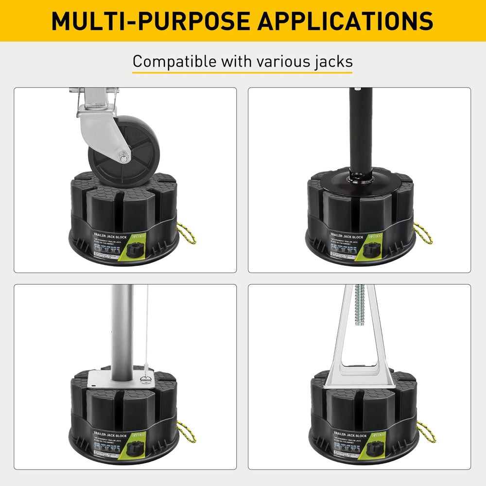 Hyfico jack blocks come with a carrying bag for easy storage.