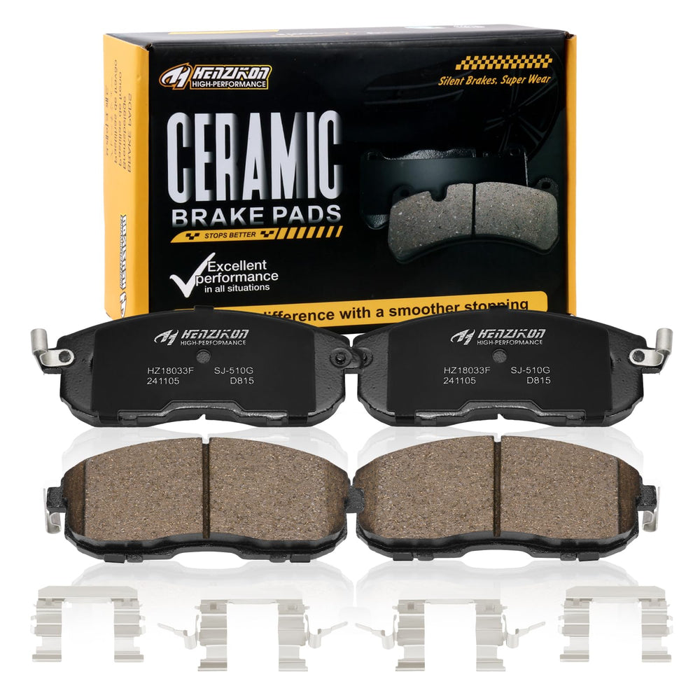 HYFTJYZ ceramic front brake pads for Nissan Altima improve braking consistency