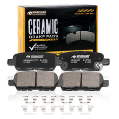 HYFTJYZ ceramic rear brake pads—Infiniti-compatible design for smooth, reliable stopping.