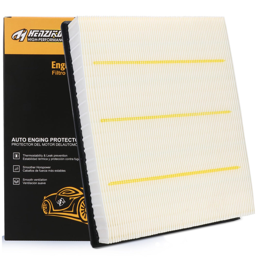 HYFTJYZ engine air filter closeup boosting clean airflow in Silverado 5.3L