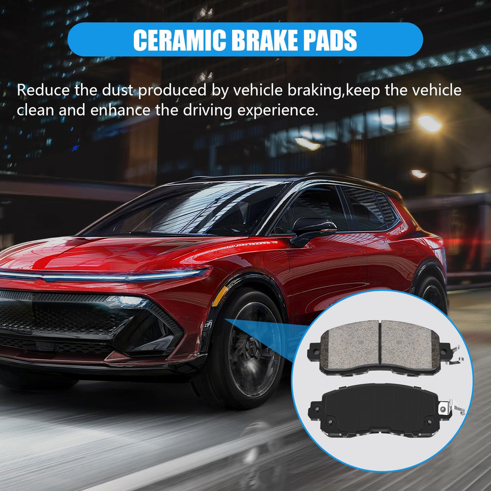 HYFTJYZ compatible with Altima and Leaf front brake pad sets.