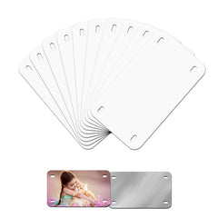 HYHOSHI 6x3 inch sublimation plate blank in white for DIY designs, ideal for kid's toy cars