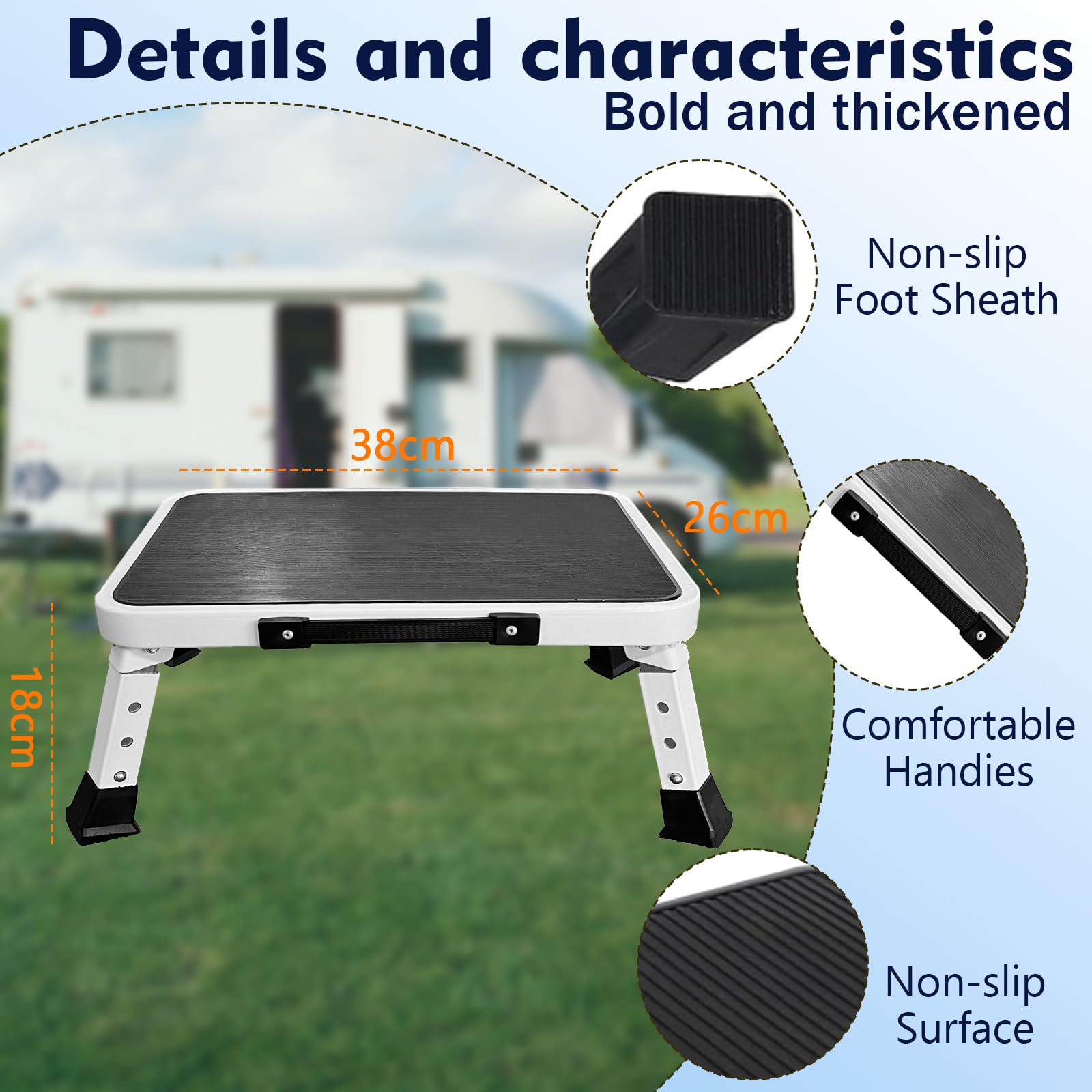 HYMIC Foldable design fits tight RV storage spaces