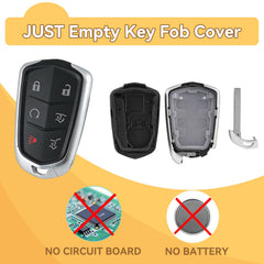 HYMOLKYE Cadillac Escalade key fob front highlights compatibility and 1:1 match