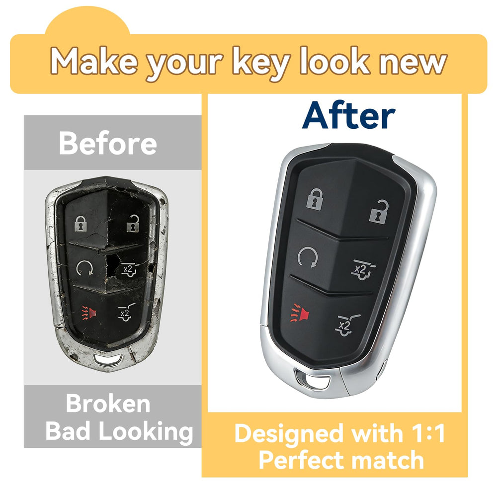 HYMOLKYE Escalade key shell inside assembly demonstrates easy part transfer