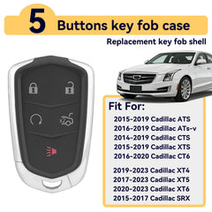 HYMOLKYE Cadillac key fob shell ATS-V 2016-2019 protects worn buttons.